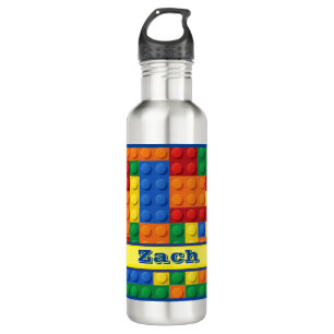 Colorful Bricks Building Blocks   Personalized 710 Ml Water Bottle