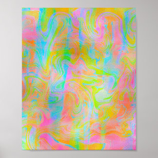 COLORFUL BRIGHT MODERN ABSTRACT POSTER