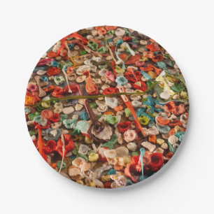 Colorful Bubble Gum Paper Plate