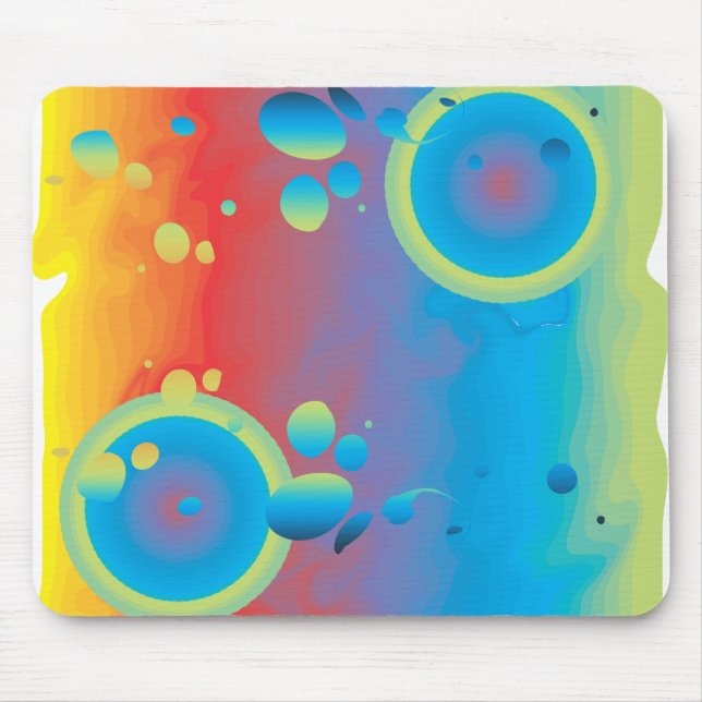 COLORFUL BUBBLES MOUSE PAD (Front)