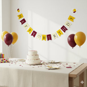 Colorful Bunting Flags for Birthday Celebrations
