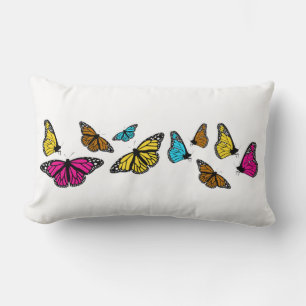 Colorful Butterflies Pillow