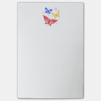 COLORFUL BUTTERFLIES POST-IT NOTES