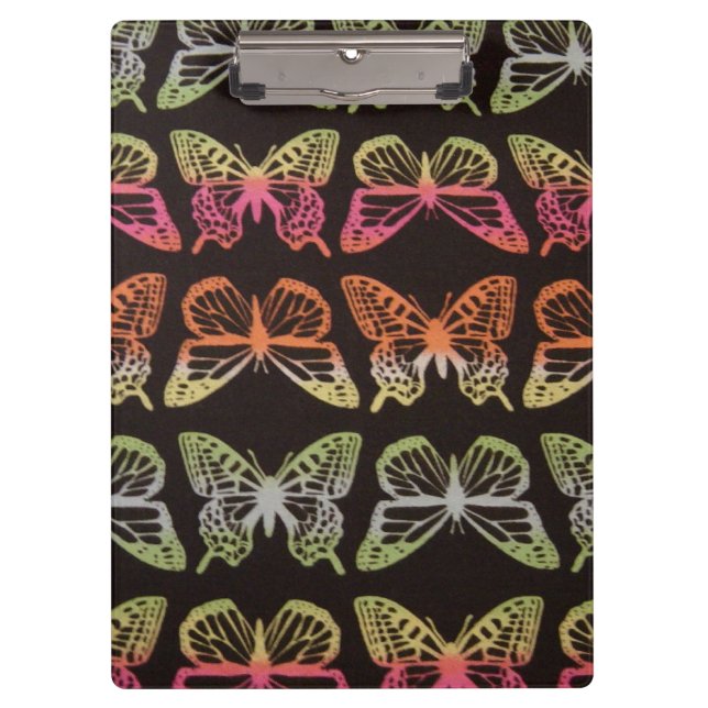 COLORFUL BUTTERFLY PATTERN CLIPBOARD (Front)