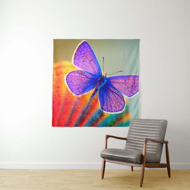 Colorful Butterfly Tapestry (In Situ)