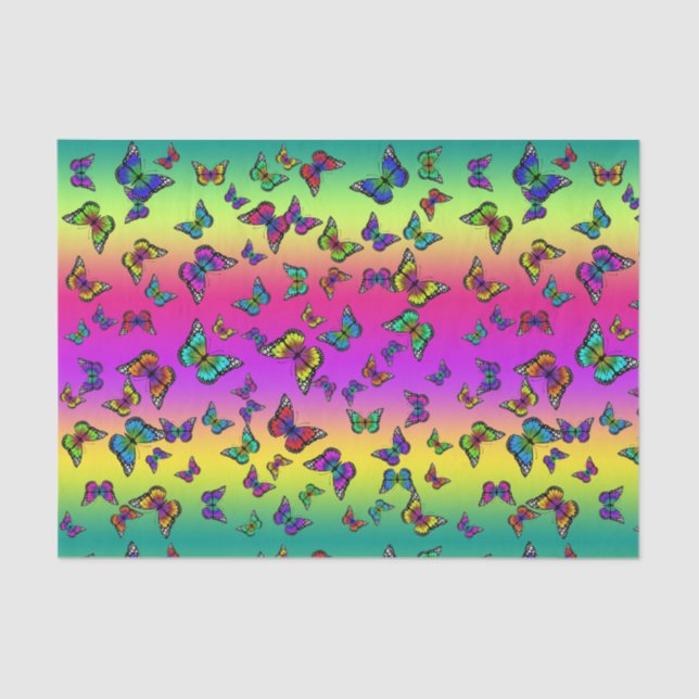 Colorful Butterfly Tissue Paper (Front)