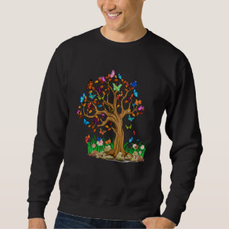 Colorful Butterfly Tree Sweatshirt