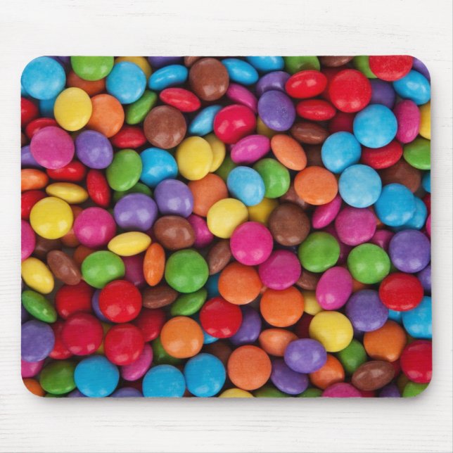 Colorful Button Candy Mouse Pad (Front)