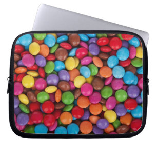 Colorful Button Candy Quirky Laptop Sleeve