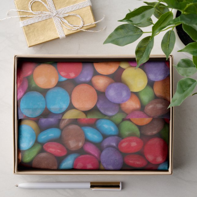 Colorful Button Candy Quirky Tissue Paper (Gift)