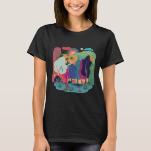Colorful Calm Rain Forest T-Shirt