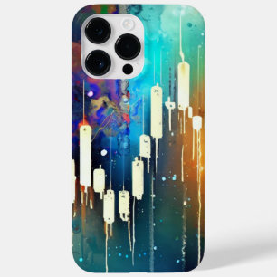 Colorful candlestick chart abstract painting Case-Mate iPhone 14 pro max case