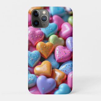 Colorful Candy Love Hearts iPhone 11 Pro Case