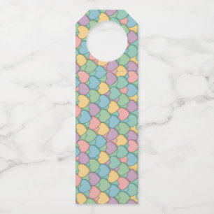 colorful candy Valentine's day heart pattern Two-T Bottle Tag
