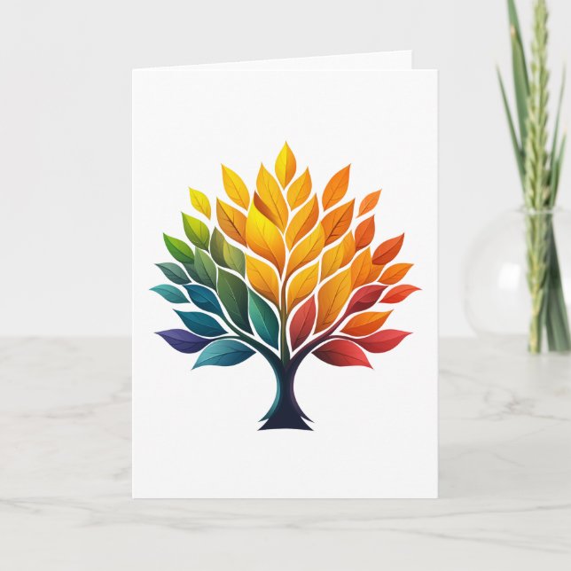 Colorful Canopy Greetings Card (Front)
