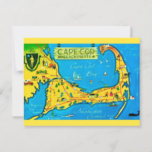 Colorful Cape Cod  Postcard