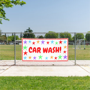 Colorful Car Wash Banner