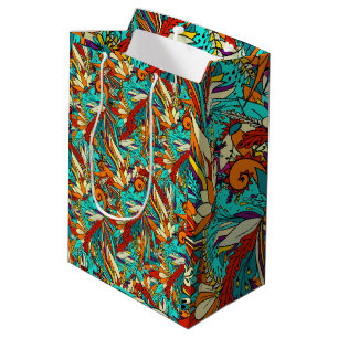 Colorful caribbean Edition Packpapier Blatt Mittl Medium Gift Bag