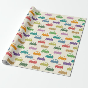 Colorful Cars Wrapping Paper