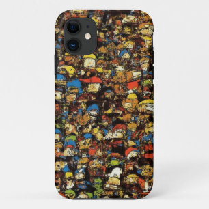 Colorful Cartoon Crowd Mobile Case