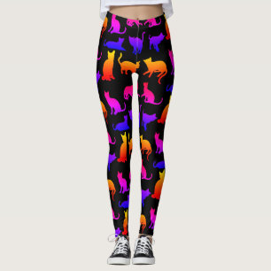 Colorful Cats Design Leggings