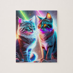 Colorful Cats Jigsaw Puzzle
