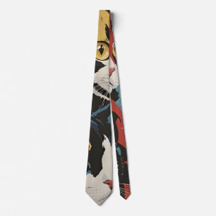 Colorful Cats  Tie