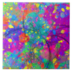 Colorful Celebration Ceramic Tile