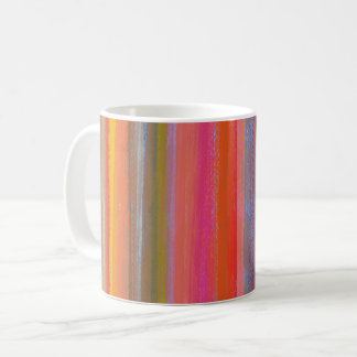 Colorful Charcoal Boho Stripes Coffee Mug