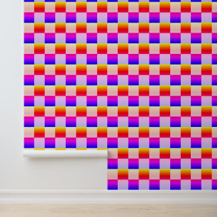 Colorful Check Pattern Wallpaper