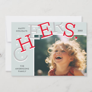 COLORFUL CHEERS! Simple Holiday Photo Christmas