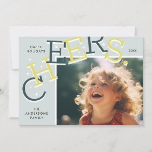 COLORFUL CHEERS! Simple Holiday Photo Christmas 