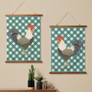COLORFUL CHICKEN DUO HANGING TAPESTRY