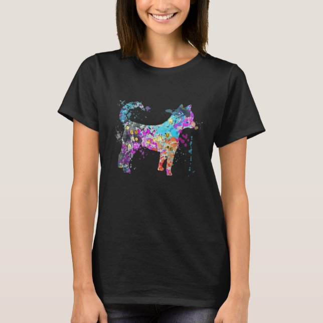 Colorful Chihuahua   Dog Chihuahuas T-Shirt (Front)