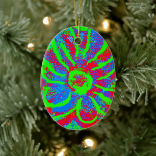 Colorful Christmas Ceramic Ornament