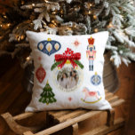 Colorful Christmas Photo Decorative Pillow<br><div class="desc">Colorful Christmas Decorative Photo Pillow. Click Personalize to Edit your Name and photo. A perfect grandparent's gift or as your Christmas family home decor.</div>