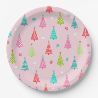 Colorful Christmas Plates