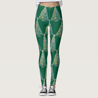 Colorful Christmas Tree Leggings