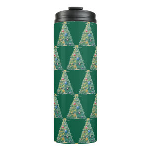 Colorful Christmas Tree Thermal Tumbler
