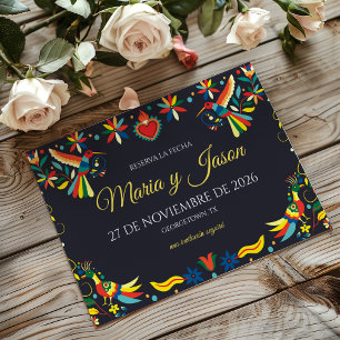 Colorful Cinco de Mayo Fiesta Spanish Wedding Save The Date