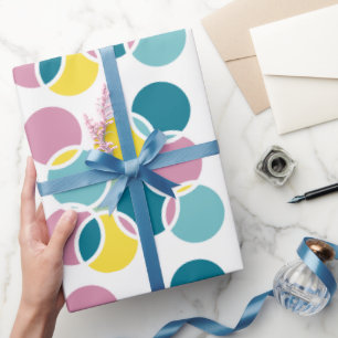 Colorful Circle Design – Fun Geometric Print Wrapping Paper