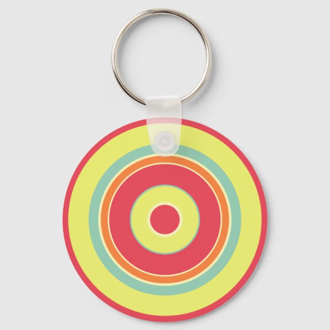 Colorful Circles 01 Key Ring (Front)