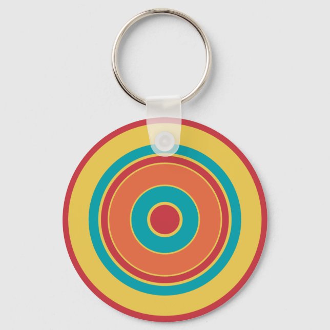 Colorful Circles 05 Key Ring (Front)