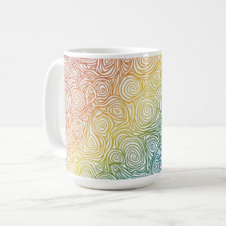 Colorful circles coffee mug