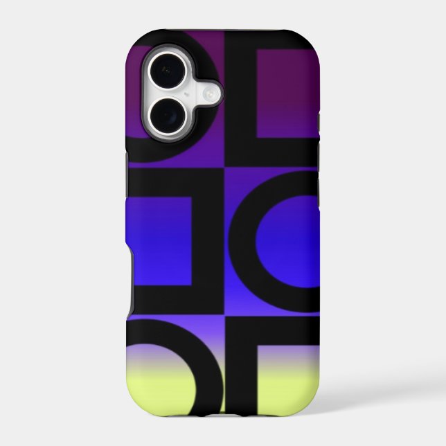 Colorful Circles Squares (Back)
