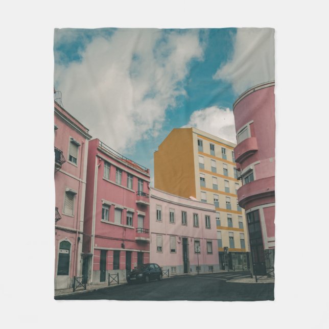 COLORFUL CITY FLEECE BLANKET (Front)