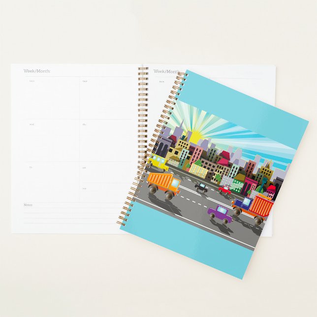 Colorful City Traffic Vibrant Urban Sunrise Planner (Creator Uploaded)