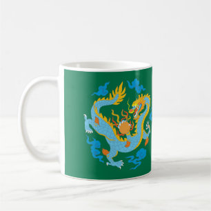 Colorful Classic Chinese Dragon Coffee Mug