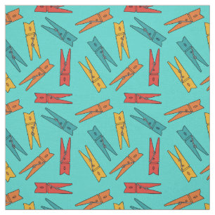 Colorful Clothes Pegs Laundry Room Fabric