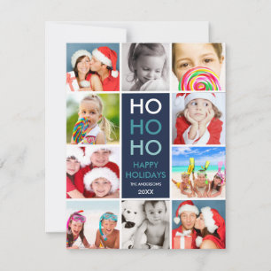 COLORFUL COLLAGE   HOLIDAY PHOTO CARD
